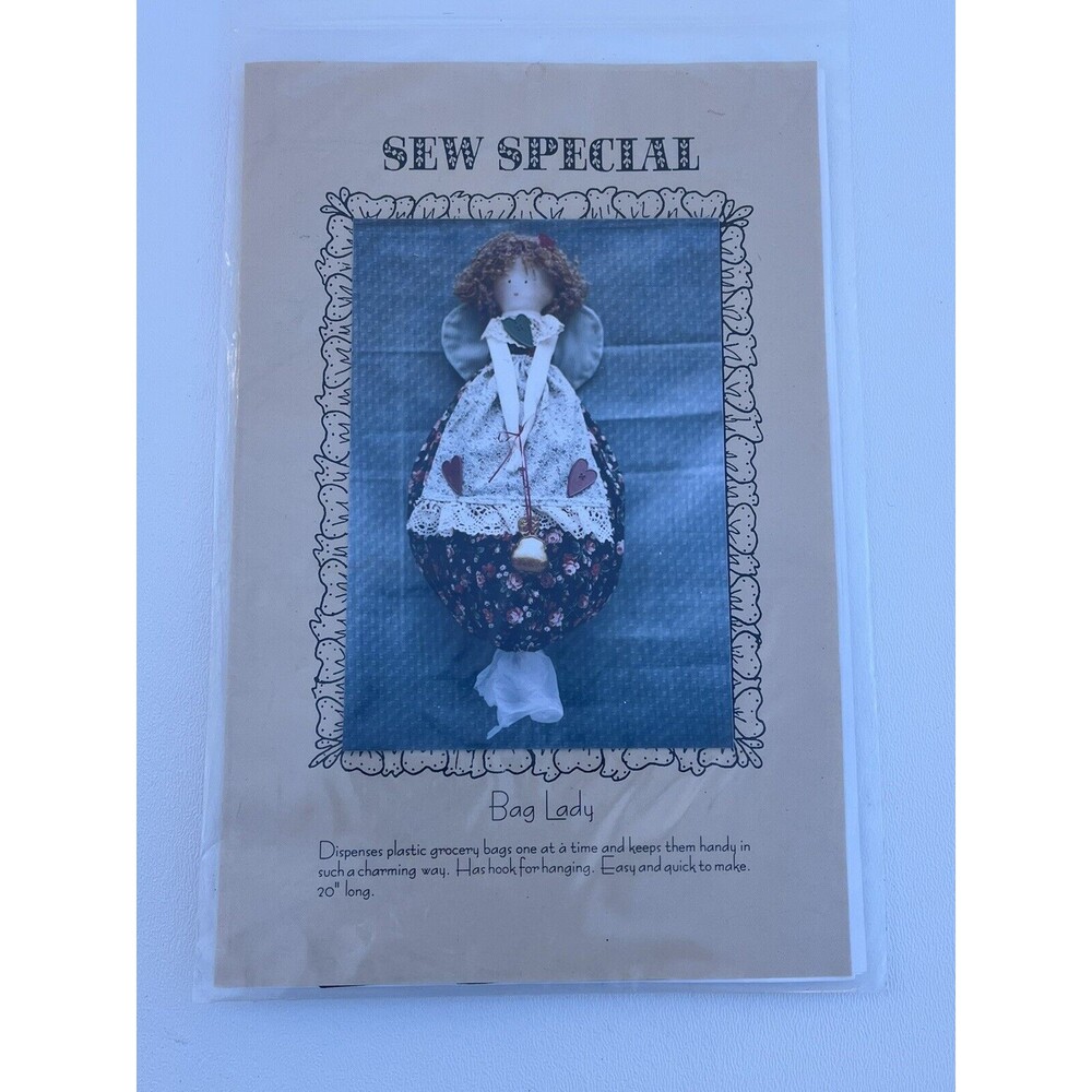 Sew Special BAG LADY 20" Bag Dispenser CUT Sewing Pattern VTG HTF